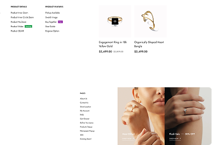 Vemus Jewelry Ecommerce project screenshot